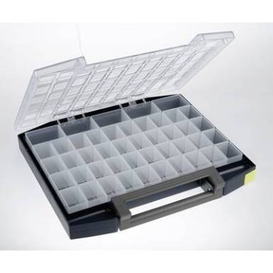 raaco Boxxser 55 5x10-45 Rendszerező hordtáska (Sz x Ma x Mé) 421 x 55 x 361 mm Rekeszek: 45 raaco Boxxser 55 5x10-45 Rendszerező hordtáska (Sz x Ma x Mé) 421 x 55 x 361 mm Rekeszek: 45