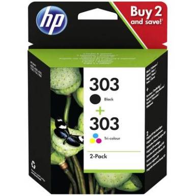 HP Tinta kombicsomag 303 Combo Pack Eredeti Fekete, Cián, Bíbor, Sárga 3YM92AE HP Tinta kombicsomag 303 Combo Pack Eredeti Fekete, Cián, Bíbor, Sárga 3YM92AE