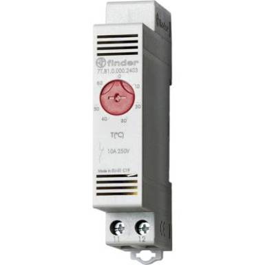 Kapcsolószekrény fűtés termosztát 7T.81.0.000.2403 Finder 250 V/AC 1 nyitó (H x Sz x Ma) 88.8 x 17.5 x 47.8 mm Kapcsolószekrény fűtés termosztát 7T.81.0.000.2403 Finder 250 V/AC 1 nyitó (H x Sz x Ma) 88.8 x 17.5 x 47.8 mm
