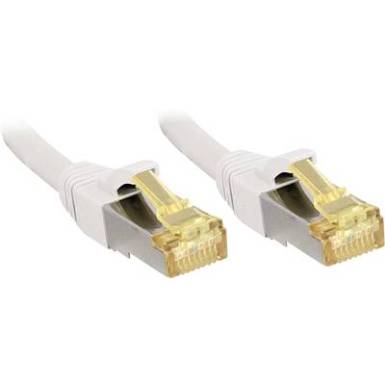 RJ45 H&aacute;l&oacute;zat Csatlakoz&oacute;k&aacute;bel S/FTP 3 m Feh&eacute;r V&eacute;dővel LINDY