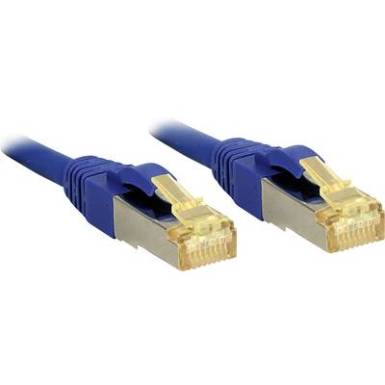 RJ45 H&aacute;l&oacute;zat Csatlakoz&oacute;k&aacute;bel S/FTP 1 m K&eacute;k V&eacute;dővel LINDY