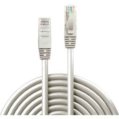 RJ45 Hálózat Csatlakozókábel CAT 6 U/UTP 5 m Szürke Védővel LINDY RJ45 Hálózat Csatlakozókábel CAT 6 U/UTP 5 m Szürke Védővel LINDY