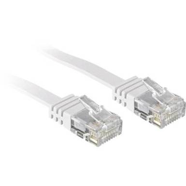 RJ45 Hálózat Csatlakozókábel CAT 6 U/UTP 3 m Fehér Védővel LINDY RJ45 Hálózat Csatlakozókábel CAT 6 U/UTP 3 m Fehér Védővel LINDY