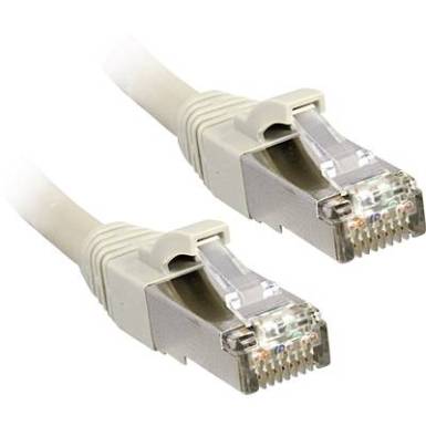 RJ45 Hálózat Csatlakozókábel CAT 6 F/UTP 2 m Szürke Védővel LINDY RJ45 Hálózat Csatlakozókábel CAT 6 F/UTP 2 m Szürke Védővel LINDY