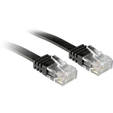 RJ45 Hálózat Csatlakozókábel CAT 6 U/UTP 10 m Fekete Védővel LINDY RJ45 Hálózat Csatlakozókábel CAT 6 U/UTP 10 m Fekete Védővel LINDY