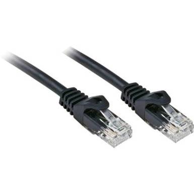 RJ45 Hálózat Csatlakozókábel CAT 6 U/UTP 0.5 m Fekete Védővel LINDY RJ45 Hálózat Csatlakozókábel CAT 6 U/UTP 0.5 m Fekete Védővel LINDY