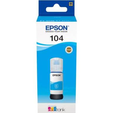 Epson Tinta EcoTank 104 Eredeti Cián C13T00P240 Epson Tinta EcoTank 104 Eredeti Cián C13T00P240