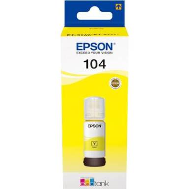 Epson Tinta EcoTank 104 Eredeti Sárga C13T00P440 Epson Tinta EcoTank 104 Eredeti Sárga C13T00P440