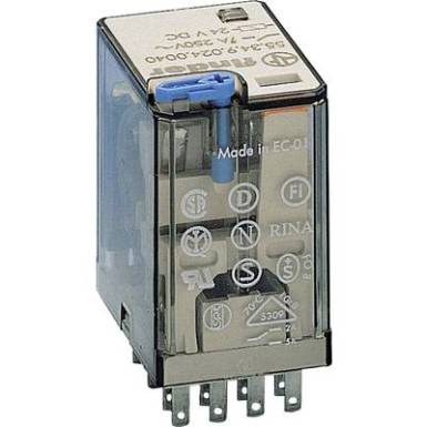 Finder 55.34.9.024.5090 Dugaszrelé 24 V/DC 7 A 4 váltó 1 db Finder 55.34.9.024.5090 Dugaszrelé 24 V/DC 7 A 4 váltó 1 db
