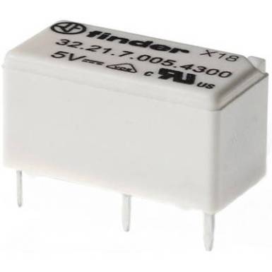 Finder 32.21.7.012.4000 Nyák relé 12 V/DC 6 A 1 váltó 1 db Finder 32.21.7.012.4000 Nyák relé 12 V/DC 6 A 1 váltó 1 db