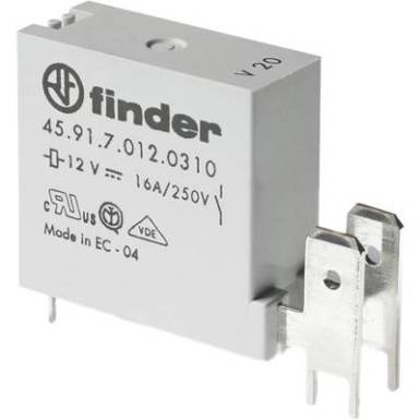 Finder 45.91.7.012.0311 Nyák relé 12 V/DC 16 A 1 záró 1 db Finder 45.91.7.012.0311 Nyák relé 12 V/DC 16 A 1 záró 1 db