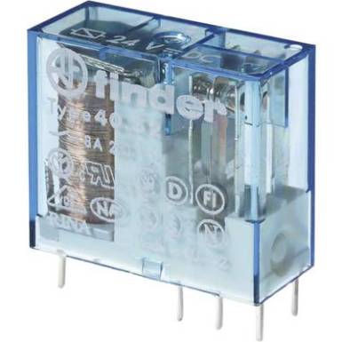 Finder 40.52.7.024.0000 Nyák relé 24 V/DC 8 A 2 váltó 1 db Finder 40.52.7.024.0000 Nyák relé 24 V/DC 8 A 2 váltó 1 db