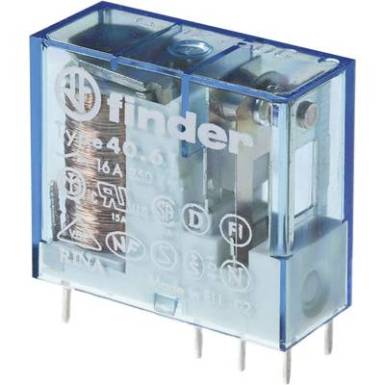 Finder 40.61.9.012.4000 Nyák relé 12 V/DC 16 A 1 váltó 1 db Finder 40.61.9.012.4000 Nyák relé 12 V/DC 16 A 1 váltó 1 db