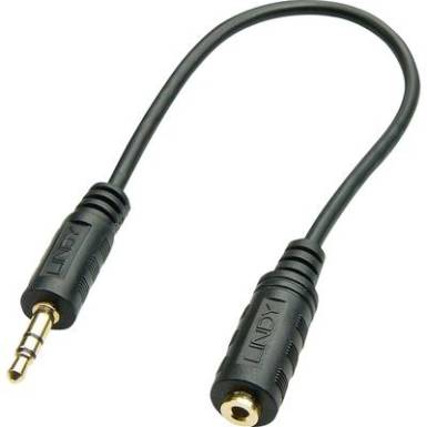 LINDY LINDY Audioadapterkabel 3.5mm m/2.5mm f Audio Átalakító Fekete LINDY LINDY Audioadapterkabel 3.5mm m/2.5mm f Audio Átalakító Fekete