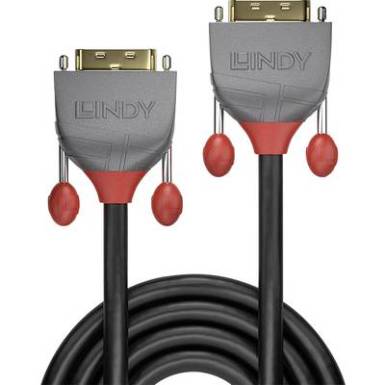 LINDY DVI Csatlakoz&oacute;k&aacute;bel [1x DVI dug&oacute;, 24+1 p&oacute;lus&uacute; - 1x DVI dug&oacute;, 24+1 p&oacute;lus&uacute;] 10 m Fekete