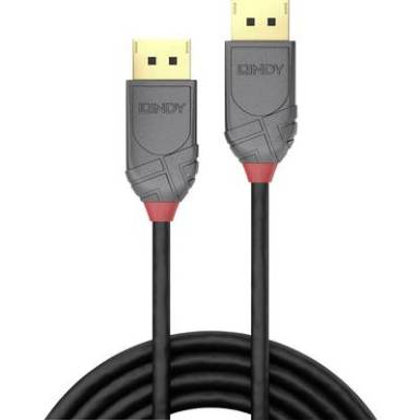LINDY Kijelző csatlakoz&oacute; Csatlakoz&oacute;k&aacute;bel [1x DisplayPort dug&oacute; - 1x DisplayPort dug&oacute;] 2 m Fekete