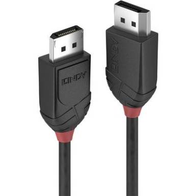 LINDY Kijelző csatlakoz&oacute; Csatlakoz&oacute;k&aacute;bel [1x DisplayPort dug&oacute; - 1x DisplayPort dug&oacute;] 1 m Fekete