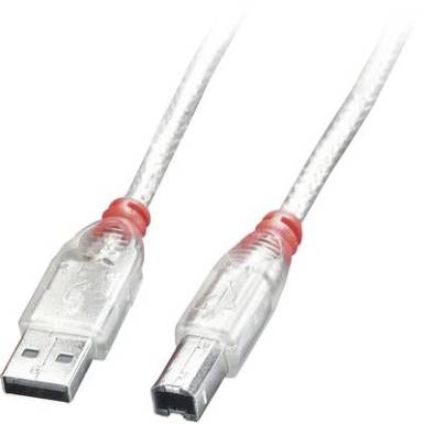 LINDY USB 2.0 Csatlakoz&oacute;k&aacute;bel [1x USB 2.0 dug&oacute;, A t&iacute;pus - 1x USB 2.0 dug&oacute;, B t&iacute;pus] 0.5 m &Aacute;tl&aacute;tsz&oacute;