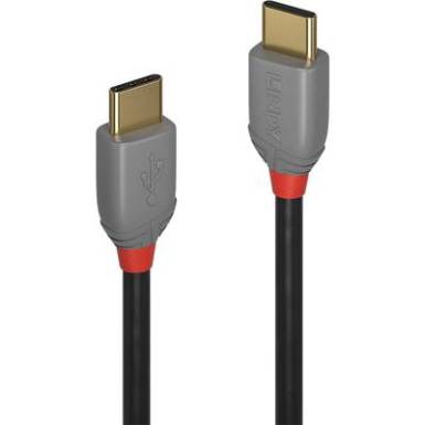 LINDY USB 2.0 Csatlakoz&oacute;k&aacute;bel [1x USB-C dug&oacute; - 1x USB-C dug&oacute;] 2 m Fekete