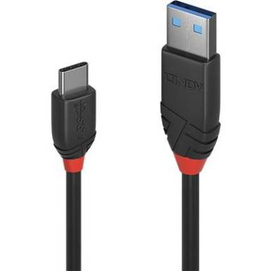 LINDY USB 3.1 (Gen 2) Csatlakoz&oacute;k&aacute;bel [1x USB 3.1 dug&oacute;, A t&iacute;pus - 1x USB-C dug&oacute;] 1 m Fekete