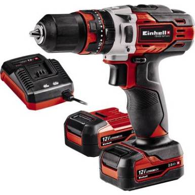 Einhell TE-CD 12/1 Li-i (2x2,0Ah) Akkus ütvefúró-csavarozó 12 V 2000 mAh Lítiumion 2. akkuval Einhell TE-CD 12/1 Li-i (2x2,0Ah) Akkus ütvefúró-csavarozó 12 V 2000 mAh Lítiumion 2. akkuval