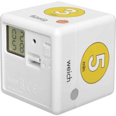TFA Cube Timer Ei Visszaszámláló óra Fehér, Sárga digitális TFA Cube Timer Ei Visszaszámláló óra Fehér, Sárga digitális