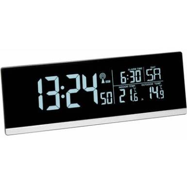 TFA 60.2548.01 Rádiójel vezérlésű Ébresztőóra Fekete Riasztási idők 1 TFA 60.2548.01 Rádiójel vezérlésű Ébresztőóra Fekete Riasztási idők 1
