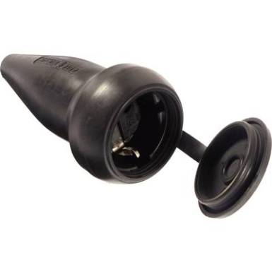 as - Schwabe 60417 Védőérintkezős alj Tömör gumi 230 V Fekete IP44 as - Schwabe 60417 Védőérintkezős alj Tömör gumi 230 V Fekete IP44