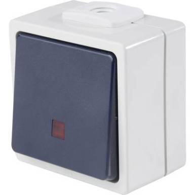 as - Schwabe 62453 Nyomógomb Fénnyel IP54 Szürke as - Schwabe 62453 Nyomógomb Fénnyel IP54 Szürke