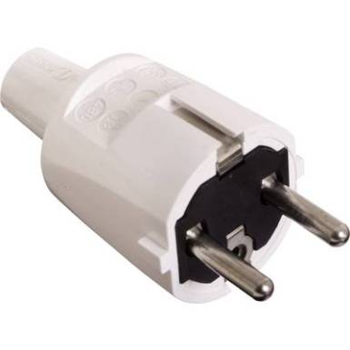 as - Schwabe 62221 Védőérintkezős dugó PVC 230 V Fehér IP20 as - Schwabe 62221 Védőérintkezős dugó PVC 230 V Fehér IP20