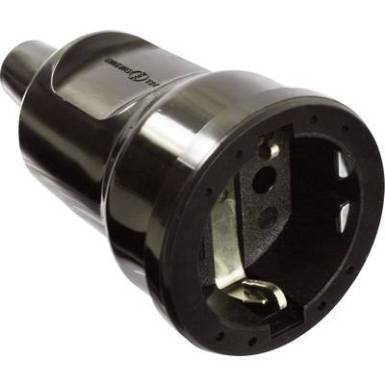 as - Schwabe 62225 V&eacute;dő&eacute;rintkezős alj PVC 230 V Fekete IP20