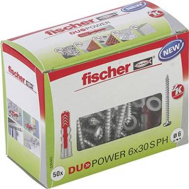 Fischer 2 komponensű tipli 30 mm 6 mm 535463 50 db Fischer 2 komponensű tipli 30 mm 6 mm 535463 50 db
