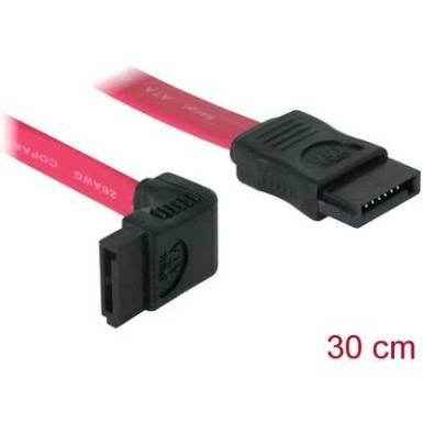 Merevlemez Csatlakoz&oacute;k&aacute;bel [1x SATA alj, 7 p&oacute;lus&uacute; - 1x SATA alj, 7 p&oacute;lus&uacute;] 0.30 m Piros Delock