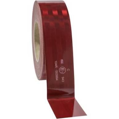 Mikroprizm&aacute;s figyelmeztető jel&ouml;l&eacute;s 3M 943-72 743884 Piros (f&eacute;nyvisszaverő) (H x Sz) 50 m x 51 mm Rugalmas