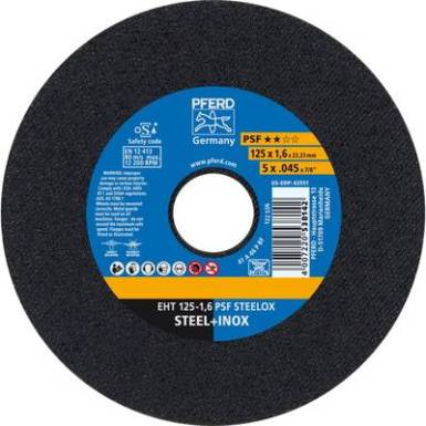 V&aacute;g&oacute;t&aacute;rcsa, egyenes 125 mm 22.23 mm Pferd Psf Steelox 61721121 25 db