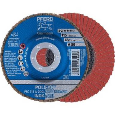 POLIFAN legyezőlapos csiszolókorong, PFC 115 A-COOL 80 SG INOX+ALU Pferd 67758115 ? 115 mm 10 db POLIFAN legyezőlapos csiszolókorong, PFC 115 A-COOL 80 SG INOX+ALU Pferd 67758115 ? 115 mm 10 db