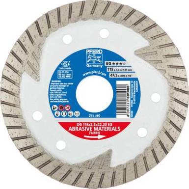 Gyémántszemcsés vágókorong, DG 115 x 2,2 x 22,23 SG Pferd 68000021 ? 115 mm 1 db Gyémántszemcsés vágókorong, DG 115 x 2,2 x 22,23 SG Pferd 68000021 ? 115 mm 1 db