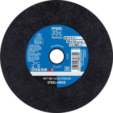 Vágótárcsa, egyenes 180 mm 22.23 mm Pferd Sg Steelox 61326410 25 db Vágótárcsa, egyenes 180 mm 22.23 mm Pferd Sg Steelox 61326410 25 db