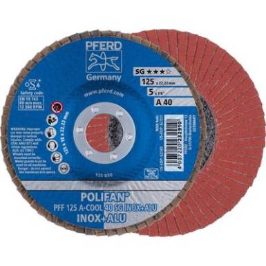 POLIFAN legyezőlapos csiszolókorong, PFF 125 A-COOL 40 SG INOX+ALU Pferd 67654125 ? 125 mm 10 db POLIFAN legyezőlapos csiszolókorong, PFF 125 A-COOL 40 SG INOX+ALU Pferd 67654125 ? 125 mm 10 db
