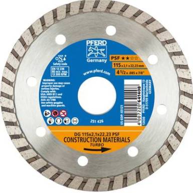 Gyémántszemcsés vágókorong, DG 115 x 2,1 x 22,23 PSF Pferd 68011222 ? 115 mm 1 db Gyémántszemcsés vágókorong, DG 115 x 2,1 x 22,23 PSF Pferd 68011222 ? 115 mm 1 db