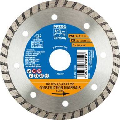 Gyémántszemcsés vágókorong, DG 125 x 2,1 x 22,23 PSF Pferd 68012222 ? 125 mm 1 db Gyémántszemcsés vágókorong, DG 125 x 2,1 x 22,23 PSF Pferd 68012222 ? 125 mm 1 db
