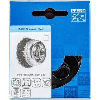 Pferd Fazékkefe menettel, fonott, POS TBG 65/M14 INOX 0,35 43305003 1 db Pferd Fazékkefe menettel, fonott, POS TBG 65/M14 INOX 0,35 43305003 1 db