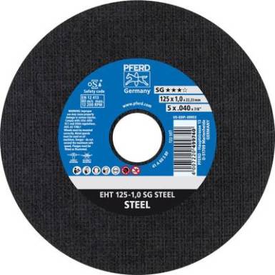 V&aacute;g&oacute;t&aacute;rcsa, egyenes 125 mm 22.23 mm Pferd Sg Steel 61341082 25 db