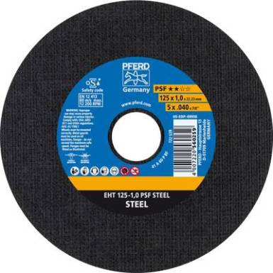 Vágótárcsa, egyenes 125 mm 22.23 mm Pferd Psf Steel 61719010 25 db Vágótárcsa, egyenes 125 mm 22.23 mm Pferd Psf Steel 61719010 25 db