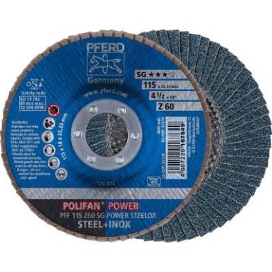 POLIFAN legyezőlapos csiszolókorong, PFF 115 Z 60 SG POWER STEELOX Pferd 67686115 ? 115 mm 10 db POLIFAN legyezőlapos csiszolókorong, PFF 115 Z 60 SG POWER STEELOX Pferd 67686115 ? 115 mm 10 db