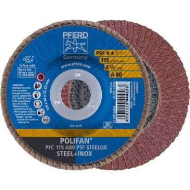 POLIFAN legyezőlapos csiszolókorong, PFC 115 A 80 PSF STEELOX Pferd 67748115 ? 115 mm 10 db POLIFAN legyezőlapos csiszolókorong, PFC 115 A 80 PSF STEELOX Pferd 67748115 ? 115 mm 10 db