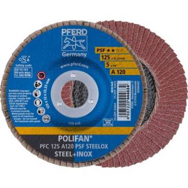 POLIFAN legyezőlapos csiszolókorong, PFC 125 A 120 PSF STEELOX Pferd 67749125 ? 125 mm 10 db POLIFAN legyezőlapos csiszolókorong, PFC 125 A 120 PSF STEELOX Pferd 67749125 ? 125 mm 10 db