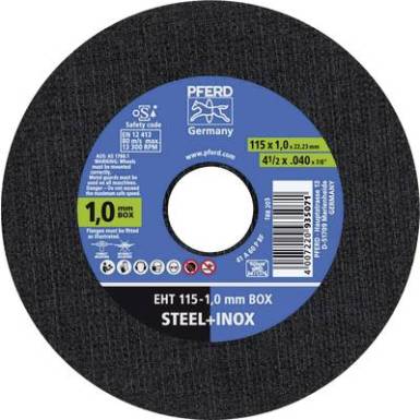 Vágótárcsa készlet 115 mm 22.23 mm Pferd 69120943 25 db Vágótárcsa készlet 115 mm 22.23 mm Pferd 69120943 25 db