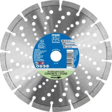 Gyémántszemcsés vágókorong, DS 230 x 2,8 x 22,23 SG Pferd 68000044 ? 230 mm 1 db Gyémántszemcsés vágókorong, DS 230 x 2,8 x 22,23 SG Pferd 68000044 ? 230 mm 1 db