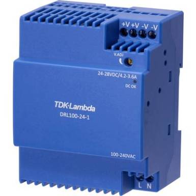 TDK-Lambda DRL-100-24-1 Kalapsínes tápegység 24 V 3.67 A 100.8 W TDK-Lambda DRL-100-24-1 Kalapsínes tápegység 24 V 3.67 A 100.8 W